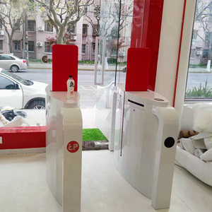 Tourniquet d'entrée automatique anti-escalade en acier inoxydable avec lecteur de carte RFID QR, contrôle d'accès, portail coulissant à pleine hauteur de luxe - Product Image 6