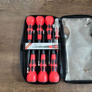 7Pc Industrial Insulated <b>Screwdriver</b> Set Cross Flat Head 500V Anti-Slip Handle For Electrical Repair - Product Image 2