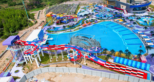 Tobogán Acuático de Carreras Multivía - Construcción de Fibra de Vidrio y Acero para Uso Interior/Exterior en Parques Acuáticos - Product Image 2