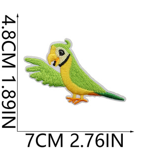 Giá bán buôn New phong cách đáng yêu Zoo Thiết kế động vật sắt trên thêu các bản vá lỗi cho trẻ em DIY - Product Image 6