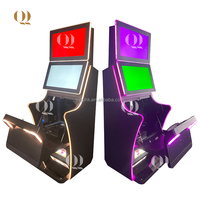 QIQU USA Écran tactile multipoint 21,5 pouces Machine de jeu vidéo d'arcade Machine de jeu de compétences Cabinet en métal pour salle de jeux