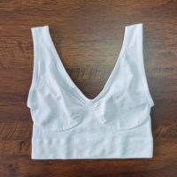 Soutien-gorge de sport sans coussinets à armatures pour femmes Débardeur à couche unique Sous-vêtement pour femmes