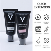 VINIMAY Gel Poly Acrylique Personnalisé de Haute Qualité 60 ml, 12 Couleurs, Gel Poly Résine Longue Durée pour Salon de Manucure