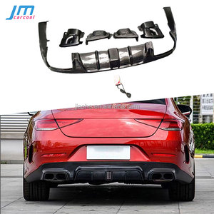 Diffusore Posteriore in Fibra di Carbonio FRP con Terminale di Scarico per <span class=keywords><strong>Mercedes</strong></span> Benz Classe <span class=keywords><strong>CLS</strong></span> <span class=keywords><strong>C257</strong></span> CLS260 AMG dal 2019 in poi - Product Image 1