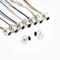 Câbles de capteur à déconnexion rapide M8/M12, IP67, Femelle/Mâle avec indicateurs LED