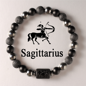 Nuevo Diseño de Pulsera de los 12 Signos del Zodiaco para Mujer <span class=keywords><strong>y</strong></span> Hombre, Pulseras de Piedras Naturales de Roca Volcánica, Cáncer, Virgo, <span class=keywords><strong>Leo</strong></span>, Libra, Joyería Espiritual - Product Image 2