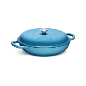 Cacerola de Hierro Fundido Esmaltado, Olla para Estofar, Utensilios de Cocina de Metal Duradero - Product Image 2
