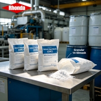 RHONDA CHC Hypochlorite de Calcium 65% 70% Chlore Disponible en Poudre et Granulés à Dissolution Rapide pour Traitement de l'Eau des Piscines