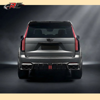 Kit carrosserie en carbone sec M-Style pour Cadillac Escalade 2026 (Pare-chocs, Capot, Diffuseur arrière, Canards, Aileron arrière)