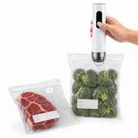Pompe à vide prête à être expédiée, sacs de conservation alimentaire réutilisables, qualité alimentaire, pour aliments pour bébés, viande, cuisson sous vide, vente en gros, cuisine