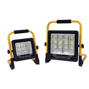 50W 100W太阳能工作灯便携式发光二极管反射器聚光灯USB可充电SOS应急野营灯 - Product Image 1