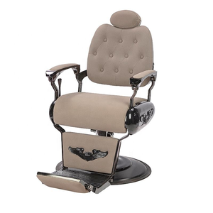 Fauteuil de Barbier Hydraulique Inclinable et Réglable en Hauteur, Rotation à 360 Degrés, en Acier Inoxydable, Style Rétro pour Salon de Coiffure - Product Image 6