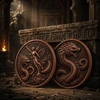 Pièce de collection commémorative Dragon Valkyrie en cuivre fin .999 de 5 oz, pièce de défi antique personnalisée en relief 3D pour collection de luxe