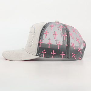 Casquettes brodées TCAP Chine, casquette personnalisée, 5 panneaux, sergé de coton, snapback - Product Image 3