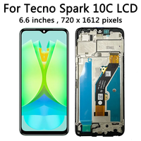 Pièces de réparation de téléphone portable pour Tecno, écran LCD OEM pour Tecno Spark 10C KI5k avec écran tactile digitaliseur, assemblage complet