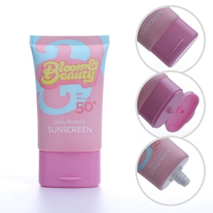 Tube ovale de 50 ml de crème BB de luxe de haute qualité avec écran solaire, emballage cosmétique, tubes compressibles pour crème CC avec bouchon à clapet - Product Image 1