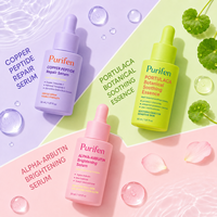 Collection de sérums faciaux multi-effets Centella Alpha Arbutin GHK-Cu Chitosan Ferment Portulaca Sérum hydratant pour le visage pour tous les types de peau