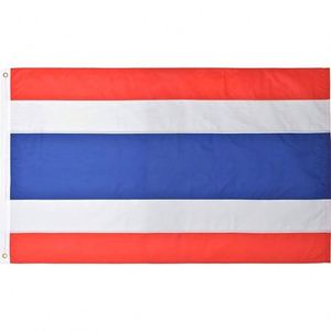 Bandera Nacional de Tailandia, Duradera, de Poliéster, 3x5 Pies, Doble Costura, para Decoración, Venta al Por Mayor - Product Image 1