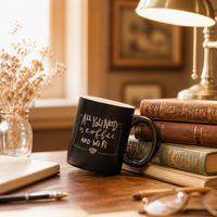 Mug à café en céramique noire amusant avec inscription « Tout ce dont vous avez besoin, c'est du café et du wifi », 12 oz, mug personnalisé avec logo, cadeau de bureau pour le café, le lait, le latte