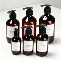 Emballage de soins de la peau de luxe 200 ml 300 ml, flacon en plastique pour lotion, gel douche, shampoing pour animaux, après-shampoing, nettoyant pour le corps et le visage, flacon pompe
