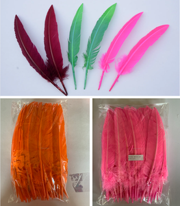 <span class=keywords><strong>Auga</strong></span> Quill pluma de pavo para manualidades DIY tocado sombrero pelo disfraz Cosplay accesorio carnaval fiesta boda hogar Decoración Floral - Product Image 6