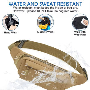 Riñonera Deportiva Impermeable Unisex de Color Puro con Logotipo Personalizado, Riñonera Cruzada para Viajes al Aire Libre - Product Image 3