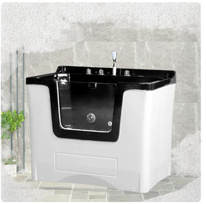 Popular Bañera Spa para Mascotas de Gran Tamaño con Múltiples Boquillas de Agua Ajustables para Aseo de Mascotas Pequeñas en Apartamentos - Product Image 1
