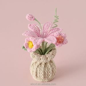 Maceta de Ganchillo Vintage para Flores, Maceta Tejida a Mano para Orquídeas, Maceta de Ganchillo para Plantas - Product Image 4