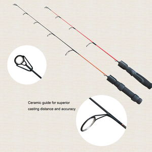 Canne à pêche en fibre de verre et carbone 24''-36'' pour la pêche sur glace et à la mouche, action moyenne, guides en acier inoxydable, spinning rapide, pour truite en rivière et en lac - Product Image 4