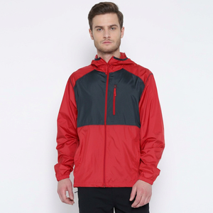 Chaqueta Cortavientos Deportiva Impermeable de Alta Calidad para Hombre, con Cuello Alto, Logotipo Frontal y Diseño Táctico - Product Image 1