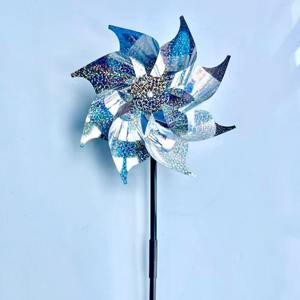 Sınır ötesi balkon <span class=keywords><strong>8</strong></span> kuş sürüş fırıldak hızlı rüzgar hızı lazer aydınlık Orchard sebze bahçe kuş öcü plastik - Product Image 1