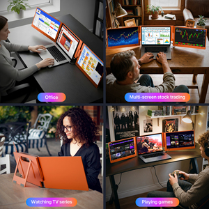 Nuevo <span class=keywords><strong>Monitor</strong></span> Portátil Triple/Dual de 15.6 Pulgadas con Pantalla 360° en Color <span class=keywords><strong>2026</strong></span> °   Soporte Giratorio para Dispositivos de 12-18.5 Pulgadas con Windows/Mac - Product Image 4