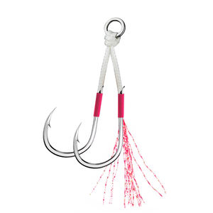 เพลเมอร์ 2 ชิ้น/ถุง 13 #   17 #   ตะขอเบ็ดตกปลาทะเลน้ำเค็มเหล็กกล้าคาร์บอนแบบสองห่วง - Product Image 2