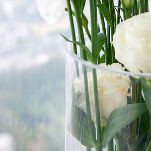 Lusso 70 80 <span class=keywords><strong>100</strong></span> <span class=keywords><strong>cm</strong></span> di altezza <span class=keywords><strong>vaso</strong></span> cilindrico in vetro trasparente per centrotavola decorazioni per matrimoni - Product Image 3