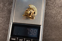 Vente en gros 1 pièce Pendentif porte-clés en laiton motif casque de guerrier bronze antique, accessoires DIY, figurine décorative pour sac à dos, bijoux, cadeau