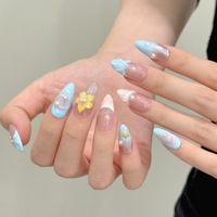 Faux ongles à presser en gel souple préconçus pour la mode, fournitures d'ongles OEM en gros