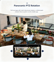 Caméra Dôme PTZ HD Bullet à Prix Usine avec Suivi Humain par IA, CMOS 6MP/9MP, Étanchéité IP66, Stockage Local sur Carte TF et Visualisation Mobile à Distance