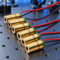 Module de diode laser de haute qualité avec boîtier en laiton, câblage pré-établi, faisceau de points stable, plusieurs longueurs d'onde en option, expédition rapide