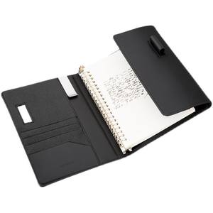 <strong>2023</strong> Lifestyle Blue A5 Refillable Ring Binder Vegan Leather Stationery Planner Journal Minimalistic <strong>Personalised</strong> Gifts Notebook - Product Image 4