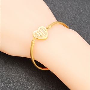 Vente flash - Bracelet pour femme en laiton plaqué or 24 carats, design simple, charme tendance, cadeau idéal - Product Image 3