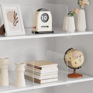 Separadores de Estantes Transparentes de PS, Funda Protectora para Laptop, Impermeable, Ecológica, Duradera, Moderna, para Armario o Guardarropa - Product Image 3