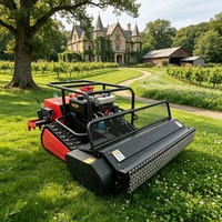 Débroussailleuse à fléaux diesel télécommandée à chenilles à braquage zéro, direct usine, pour le débroussaillage de la végétation des grandes fermes, des villas et des montagnes