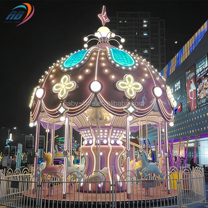 Carrousel de luxe 16 places pour enfants, manège de parc d'attractions, chevaux de carrousel à vendre à prix abordable - Product Image 3