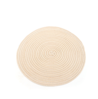 Fabrik-Großhandel Einteilige Polyester-Baumwoll Wiederverwendbare Moderne Tischunterlage 30cm Durchmesser Wärmeisolierende Matte zum Schutz von Gemüseplatten