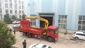 Grue de camion <span class=keywords><strong>hydraulique</strong></span> pliante pour blocs <span class=keywords><strong>et</strong></span> briques avec grappin - Product Image 2