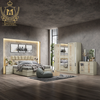 Ensemble de chambre moderne B2B, mobilier en bois MDF personnalisable avec fonction massage, nouveau design, direct usine, mobilier de maison, ensembles de lits et de chambres en promotion