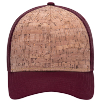Nouvelle Casquette Trucker Structurée Bicolore en Maille, Style Hip Hop, Texture Bois, Matière Grain de Bois, Logo Brodé Personnalisé, Idéale pour l'Extérieur