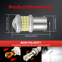 Ampoules LED pour voiture P21W PY21W P21/5W 1156 Bau15s Ba15s 1157 Bay15d, clignotants, feux de freinage, feux de recul, feux de stationnement, 12V, blanc