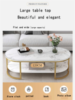 Tables basses modernes en or YQ FOREVER pour salon, tables basses pour la maison, table basse antique