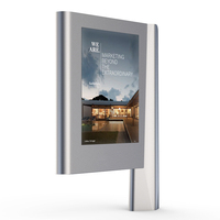 Caja de luz giratoria de Metal para exteriores, Mupi, pantalla LED para publicidad